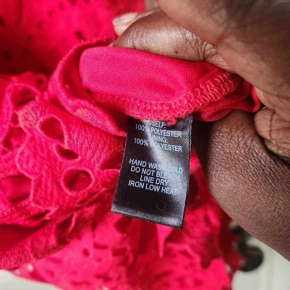 LULU'S Perfect Love Red Lace Mini Dress Sz. XL - Picture 7 of 8